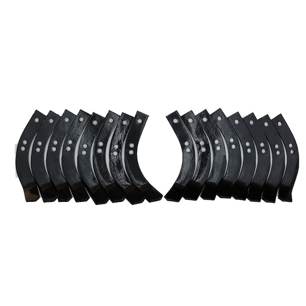 Aftermarket Rototiller Tine Set W/Hardware fits Troybilt Horse Pony Replaces 1901118 - main